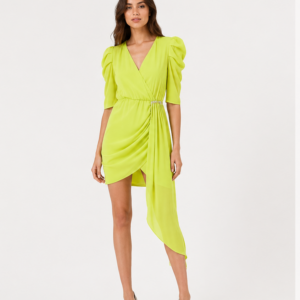 Vestito Artigli lime con coda - fronte