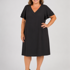 Vestito nero over - fronte