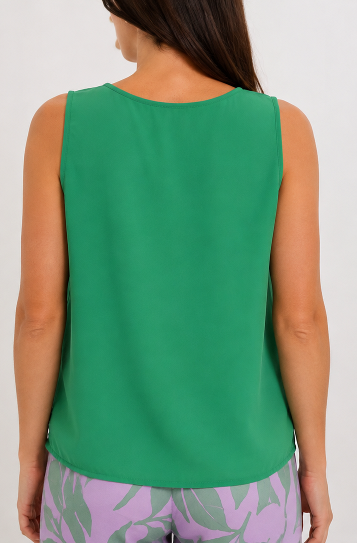 Canotta donna color menta - retro