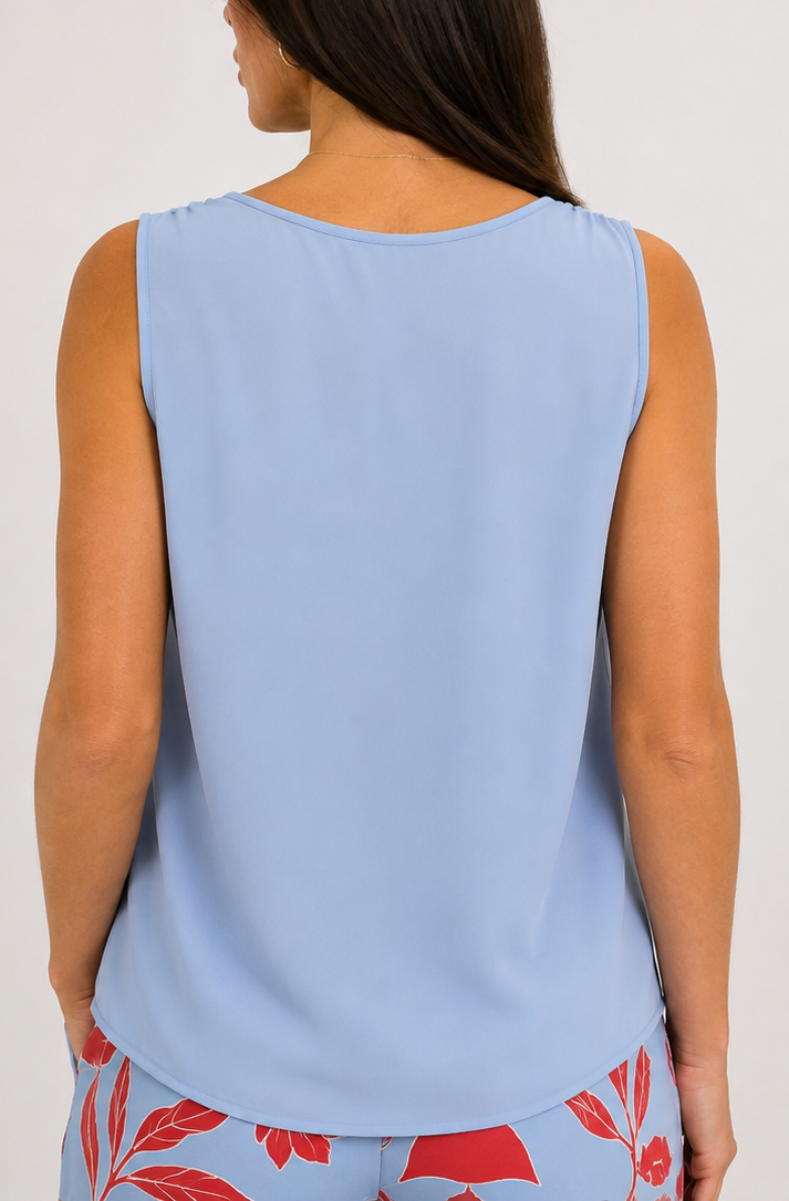 Canotta donna color polvere - retro