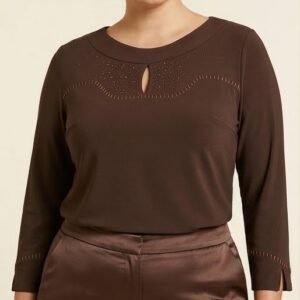 Maglia curvy testa di moro - fronte