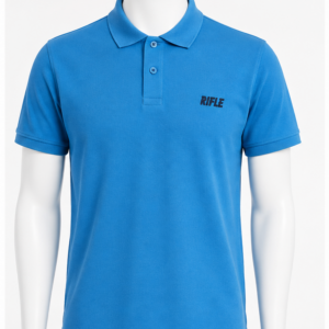 Polo Rifle uomo azzurra taglia XXL fronte