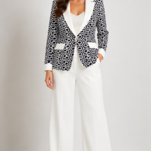 Tailleur Donna Bianco e Nero - fronte