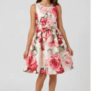 Vestito Camilla con rose fronte