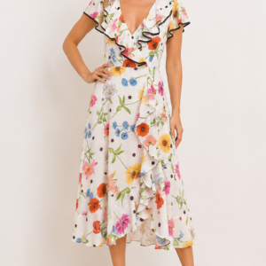 Vestito bianco primavera - fronte